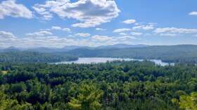 The view of Loon Lake from Stewart Mountain in Chestertown.