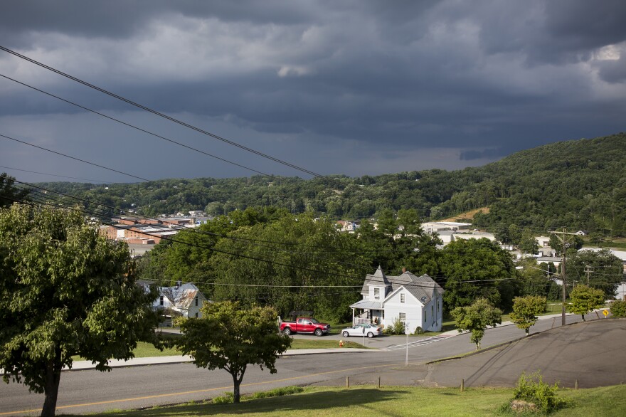 Galax, Va. is dotted with small stores and references to the town's history as the center of "old-time" fiddle music can be seen everywhere.