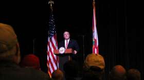 U.S. Secretary of State Mike Pompeo talks domestic and foreign policies in Bushnell, Florida. Photo: Rachel Smith 