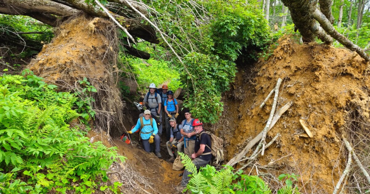 Long-closed section of the Appalachian Trail reopens two years after Helene