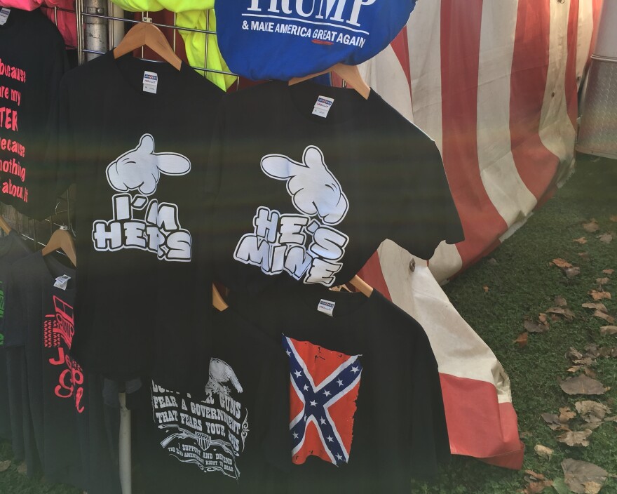T shirts and flags at Fairfield County Fair