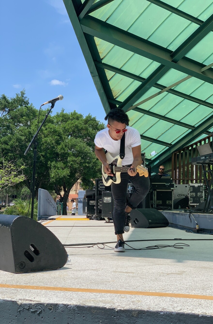 ESQUE performs on the Main Stage at the Good Vibes Only Art & Music Festival