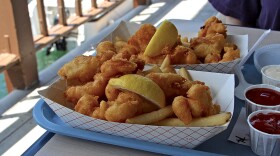 fried fish and french fries