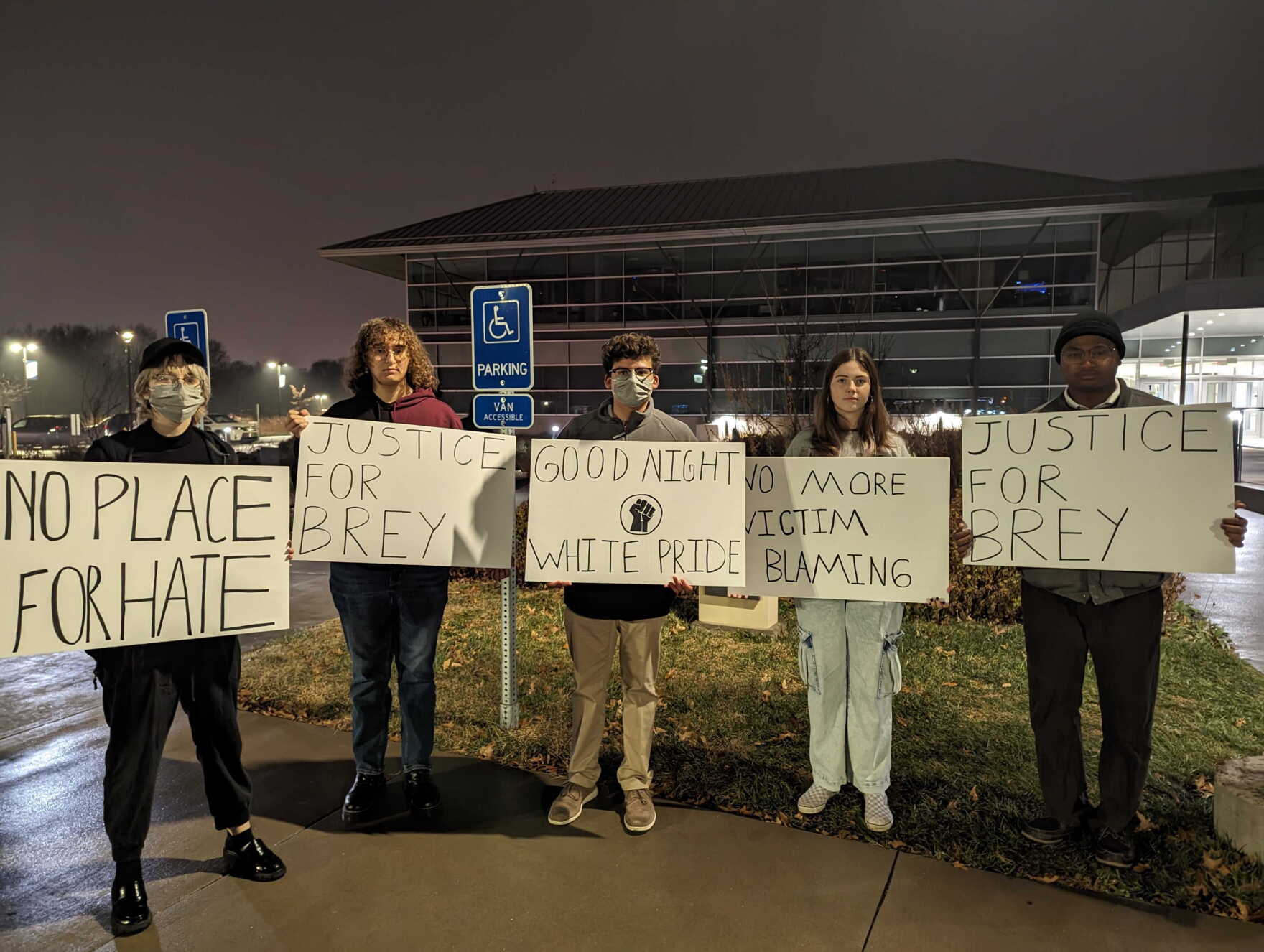 Shawnee Mission East Students and parents protest over school's
