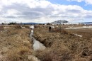 The historic Silver Bow Creek channel in Butte was an industrial sewer for over a century, and now conveys storm water seasonally.