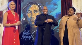 Alicia Helm McCorvey, Whit Whitaker and Adrienne Thakur at LexPhil chamber music concert