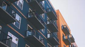 Apartment balconies in Raleigh, NC.