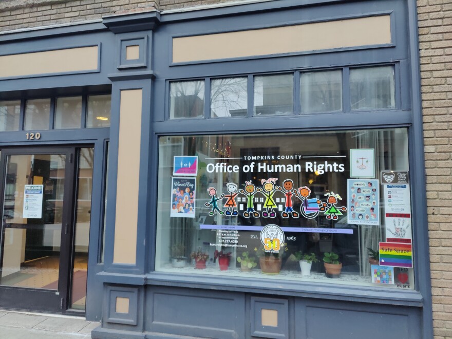 The new ordinance, which is aimed at reducing pay discrimination, amends Ithaca's human rights code. (Megan Zerez/WSKG)