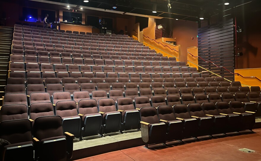 Two connected hearing loops run beneath the audience at the Wildish Community Theater, which seats 275 people. 