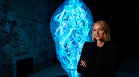 Jewel with "Heart of the Ocean" in "Matriclysm: An Archeology of Connections Lost." (Courtesy of Matthew Takes)