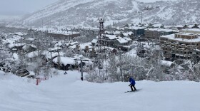 Near the base of the Town Lift at Park City Mountain.