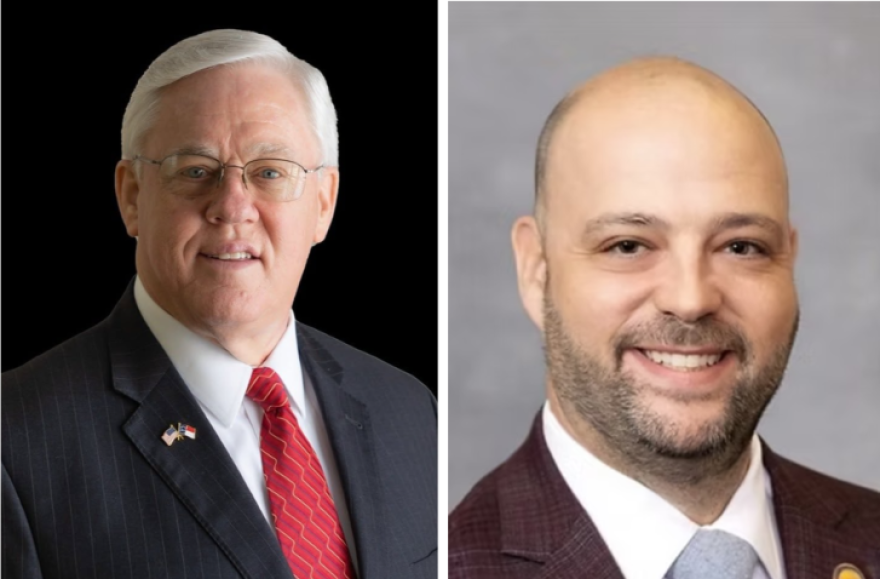 Former N.C. Rep. Frank Sossamon, R-Granville, left, faces current Rep. Bryan Cohn, D-Granville, in House District 32.