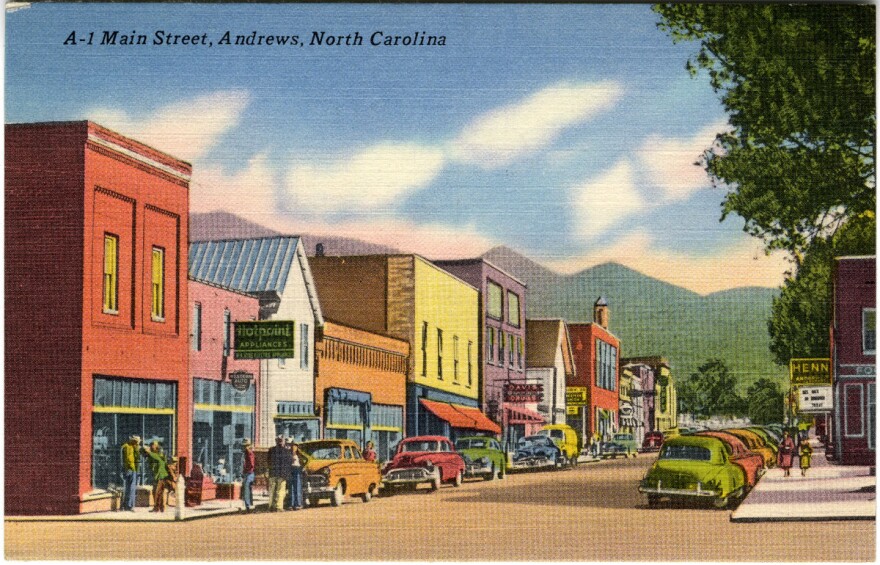 A post card of Cherokee County's largest town.