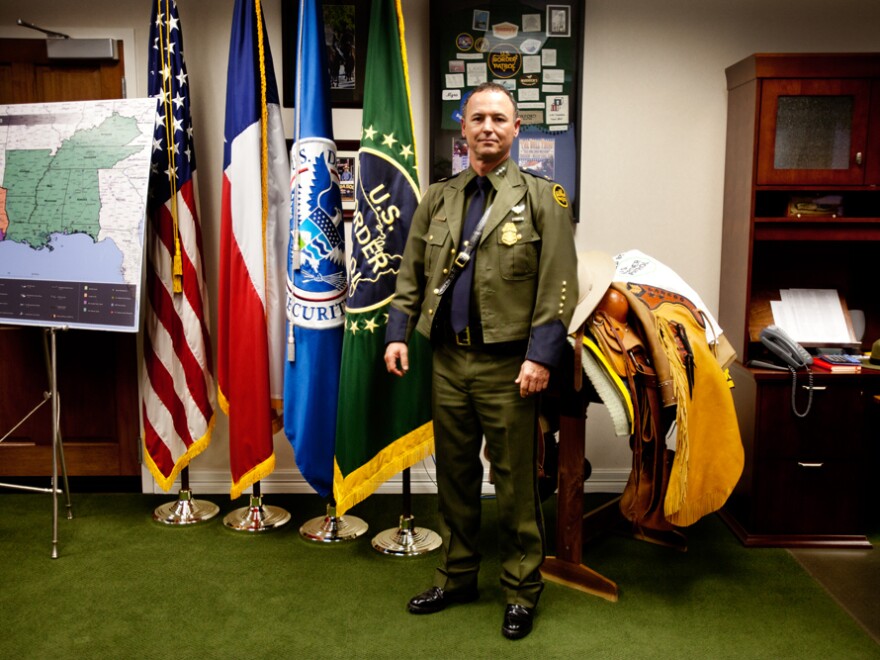 Cmdr. Robert Harris of the U.S. Customs and Border Protection's South Texas Campaign.