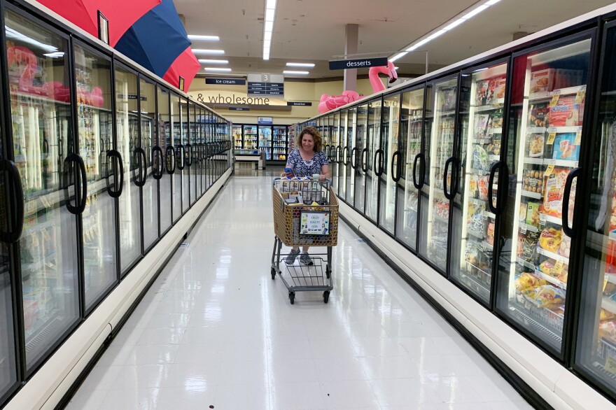 After a week off for college visits, Gordon is hustling to keep up the number of hours worked for Instacart. She has to log at least 90 hours in three weeks to get "early access" to the app's schedule of shifts. It's the only way she can get predictable and long enough hours to make the gig worth it for her.