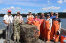 FILE: Staff from The Maritime Aquarium at Norwalk and Project Oceanology remove abandoned lobster traps and collect data in Long Island Sound on Sept. 4 alongside a local fishing partner as part of the Lobster Trap Recovery and Assessment Partnership (L-TRAP), which recently surpassed 4,000 recovered traps.