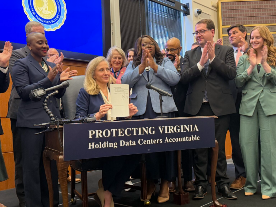 Gov. Abigail Spanberger signed Executive Order 22 on Friday, Sept. 18 to kick off her data center regulation package.