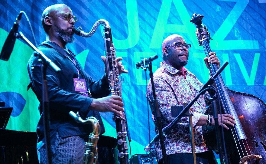 Marcus Strickland and Christian McBride perform at the Montclair Jazz Festival