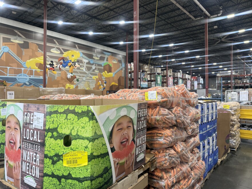 A look inside where food is stored, packaged and prepared at Second Harvest Food Bank of Central Florida.