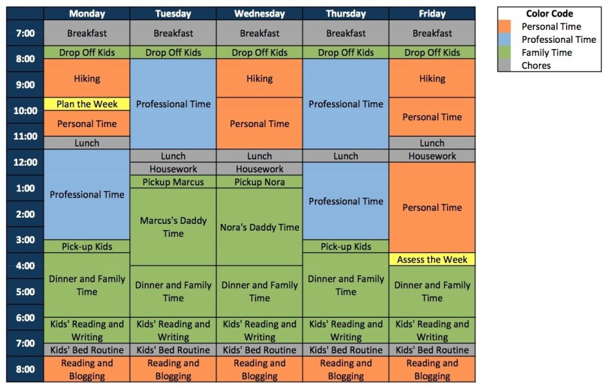 Chen made a to-do list for his yearlong retirement, mapping out his activities, by hour, on a spreadsheet.