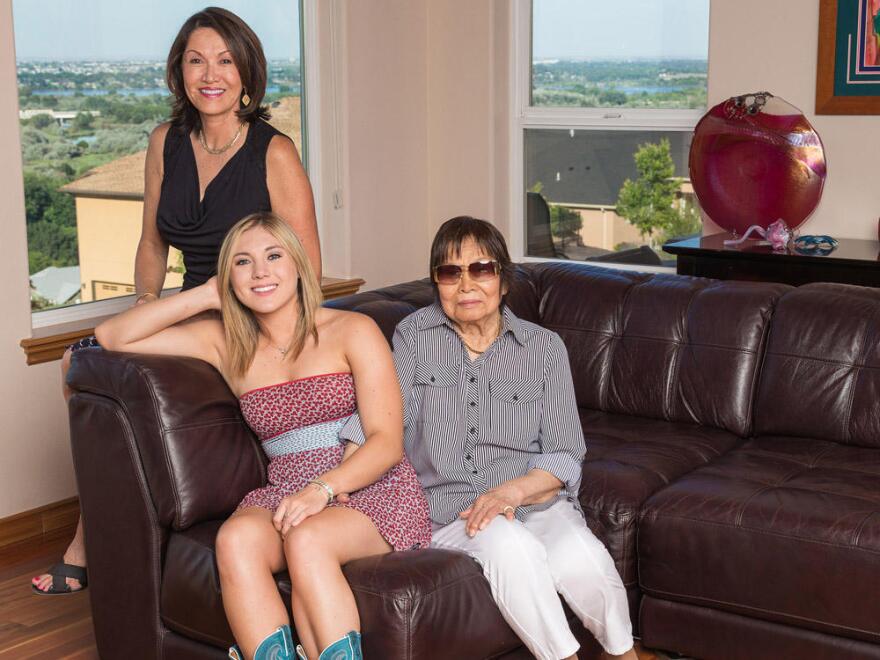 Shirley Olinger, left, her daughter Sarah McCormick and mother Kazuko Nishimoto have strong connections with Hanford. Nishimoto is from Nagasaki, Japan, and their family survived the atomic bomb the U.S. dropped there during World War II. Olinger was a top U.S. Department of Energy manager for the cleanup of some of the waste left over from making that bomb. Now Olinger’s daughter Sarah McCormick is a 2015 graduate of Richland High School – home of the Richland Bombers.
