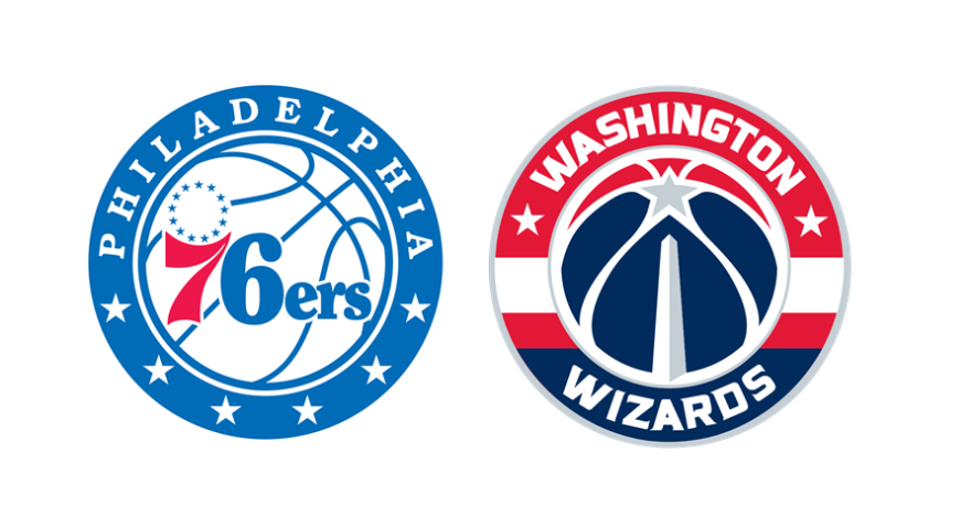 76ers, Wizards logos