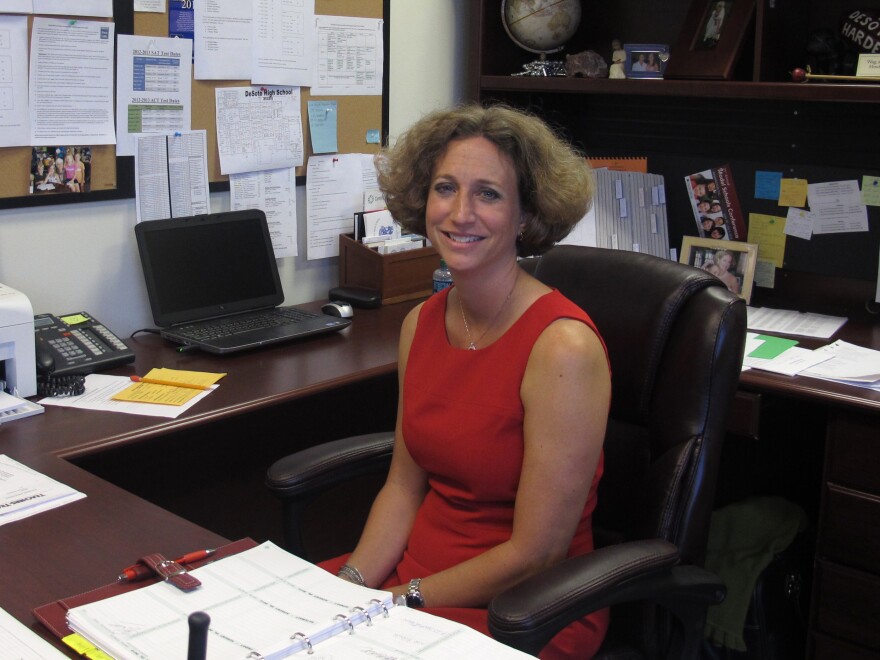 Shannon Fusco is the principal of DeSoto High School, one of the Florida schools having trouble replacing teachers who left over summer vacation.