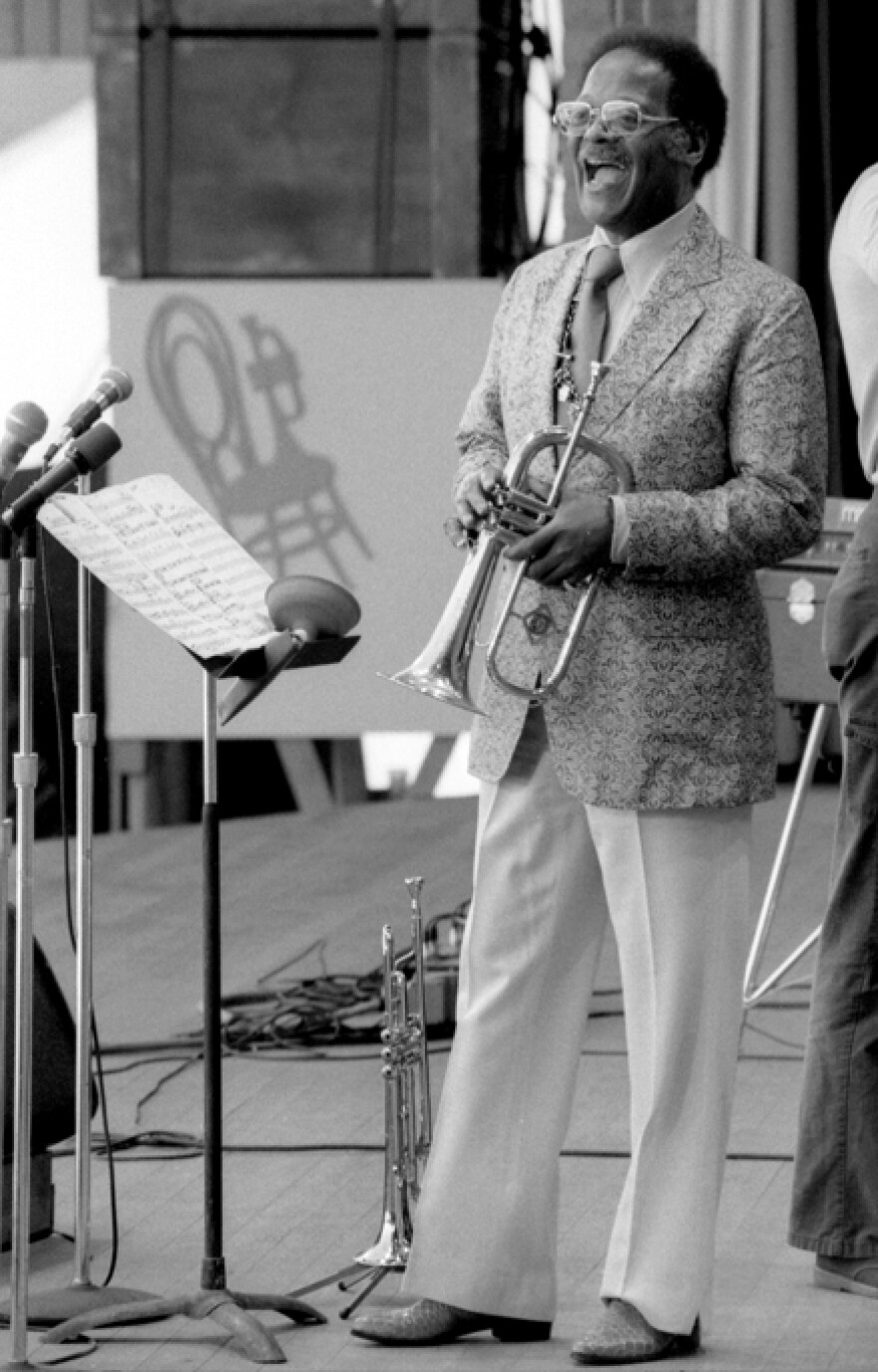 Clark Terry at the 1981 Monterey Jazz Festival.