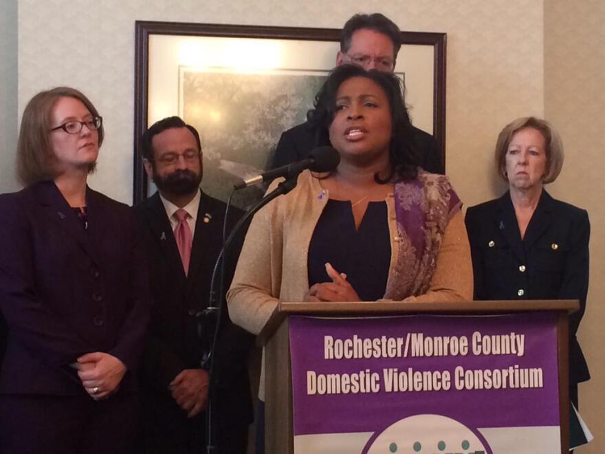 Warren says speaking out is the greatest tool against domestic violence.