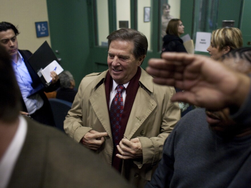 Former U.S. House Majority Leader Tom DeLay leaves the Travis County Jail after being sentence to three years in prison on January 10, 2011 in Austin, Texas. DeLay was convicted of channeling corporate donations in 2002 through the Republican National Committee to Republican candidates for the Texas state legislature.