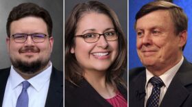 a photo of three people