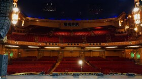 A view from the stage at th