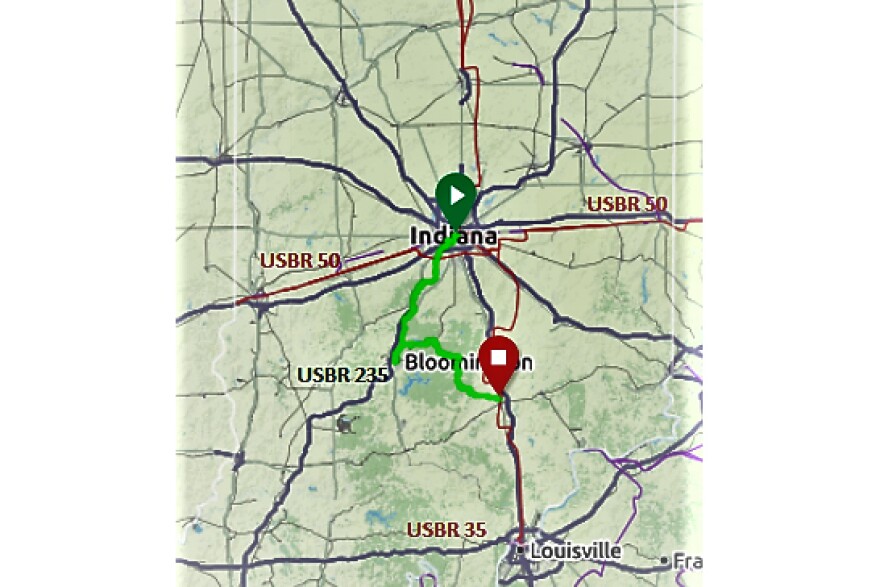 It will run from Monument Circle in Indianapolis to just north of Seymour. (Courtesy Photo)