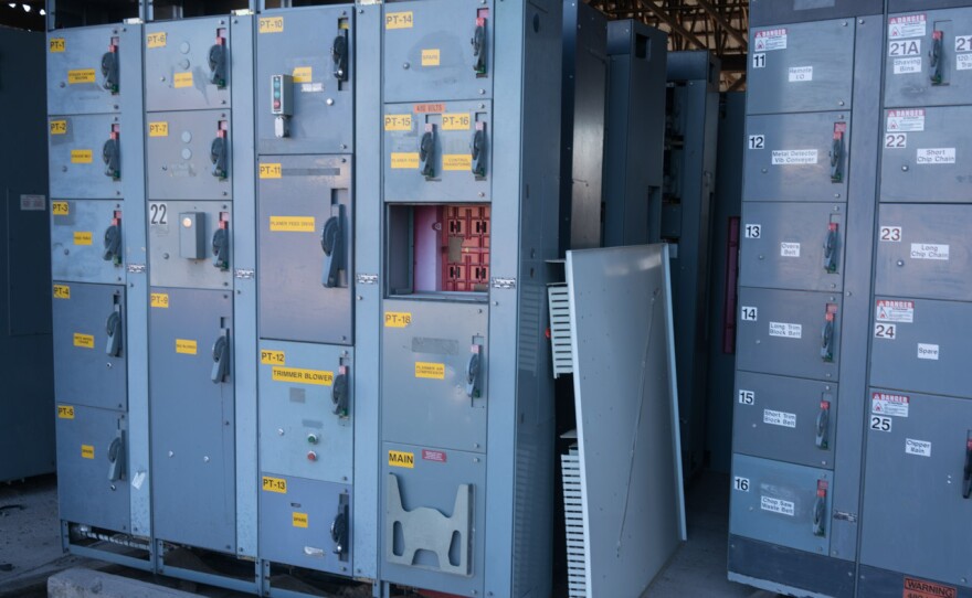 Electronic boxes for new equipment at Pyramid