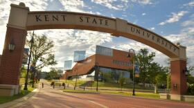 The Kent State University campus in Kent is pretty empty these days.