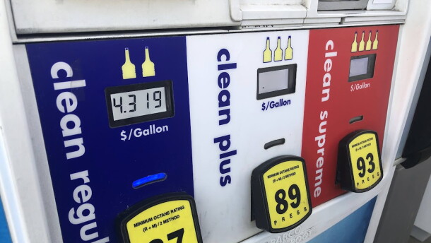 A gas pump in WMass.