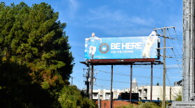 Charlotte FC rents this billboard from Adams Outdoor Advertising in Plaza Midwood.