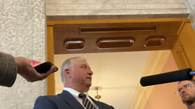 Former Rep. Larry Householder (R-Glenford) speaks to reporters after his expulsion from the Ohio House on June 16, 2021.