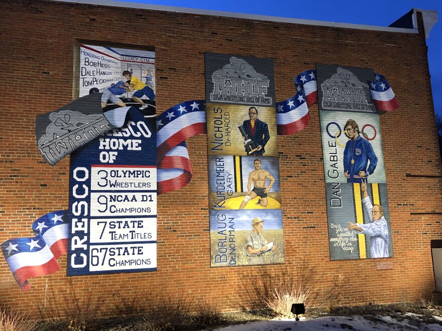 The local chamber of commerce also houses the Iowa Wrestling Hall of Fame.