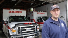 Fire Chief James Knisley is one of two paid staffers in his fire department. Volunteers make up the rest of his crew.