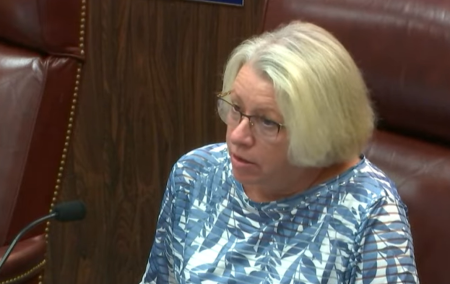Marion County School Board chair Nancy Thrower. Image: MCPS via YouTube