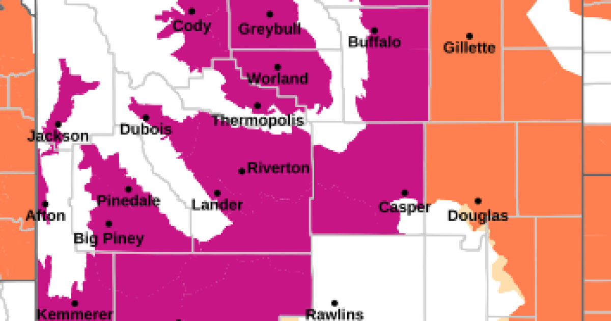 Extreme heat warning issued through Monday for much of Wyoming