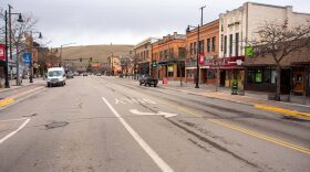 North Higgins Ave. in Missoula was mostly empty on the morning of April 3. Gov. Bullock's stay-at-home directive says, with some exceptions, that all individuals currently living within the State of Montana are directed to stay at home or at their place of residence to the greatest extent possible.