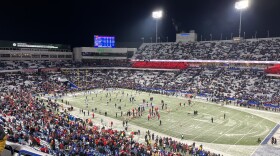 A snowy Highmark Stadium on December 1, 2024 before the Buffalo Bills took on the San Francisco 49ers.
