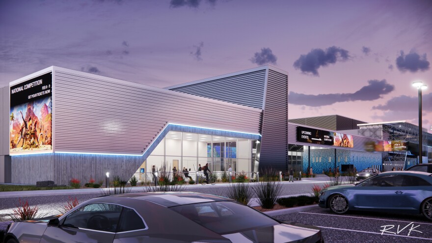 Artist Rendering of Port San Antonio's Tech Port Center and Arena upon completion