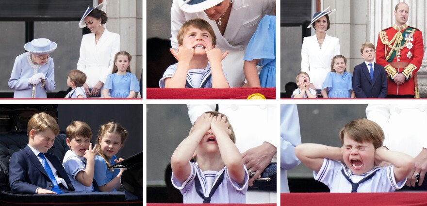 <strong>June 2:</strong> Here's a look at Prince Louis on day one of the Platinum Jubilee celebrations.