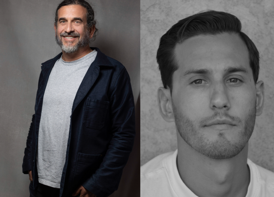 From left to right: Andrew Glazer, director of the film Spring of the Vanishing. Credit: Erica Urech; J. Weston Phippen, freelance reporter and producer on the film.