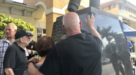 Family and colleagues of Hollywood's fallen firefighters gathered Tuesday morning at Fire Station 31 to honor them. Their names were added to a memorial outside the station.