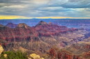 The North Rim of the Grand Canyon as seen from Bright Angel Point.