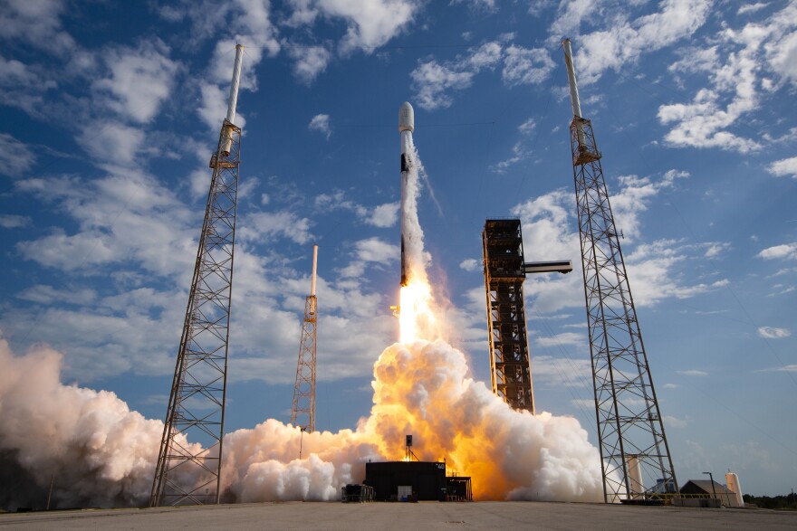 Falcon 9 launches the Northrop Grumman MRV-MEP mission to orbit from Florida.